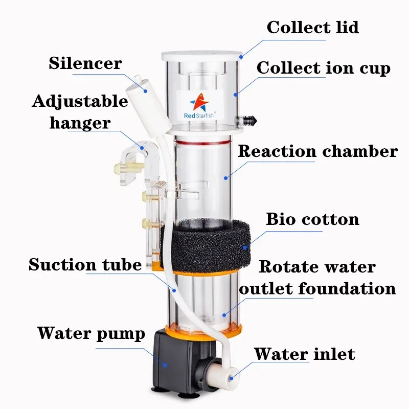 Red StarFish Protein Skimmer У – обзор и цена Marine Aquarium & Regional Centre